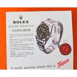 VINTAGE 1962 ROLEX EXPLORER 1016 BROCHURE AUTHENTIQUE 