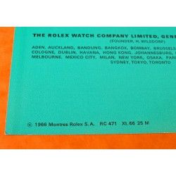 VINTAGE 1966 Rolex Brochure for EXPLORER MODEL 1016  EXTREMELY RARE COLLECTIBLE GOODIE 