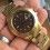 ROLEX VINTAGE TUTONE ROOTBEER GMT MASTER WATCH BEZEL 24H INSERT FADED FAT FONT 1675, 1675-3, 1675-8, 16753, 16758