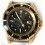 ROLEX RARE LUNETTE OR JAUNE 18KT & INSERT GRADUE SUBMARINER DATE PLEXI 1680, 1680-8