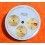 TUDOR RARE WATCH PART MONARCH TUTONE WHITE & YG DIAL DATE AT 3