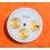 TUDOR RARE WATCH PART MONARCH TUTONE WHITE & YG DIAL DATE AT 3