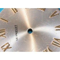 Rare Horology Vintage spare LE PRELET Silver Metal Watch dial part for sale