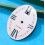 CHOPARD Happy Sport Oval Cadran Quartz blanc Chiffres Romains Montres dames ref 27/8418-23