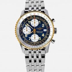 Breitling Genuine & Rare Watch part Old Navitimer Blue Dial CHRONOGRAPH