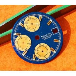 Breitling Original Cadran Bleu & or Montres Chronograph Chronomat Or jaune & Acier Ref D13352