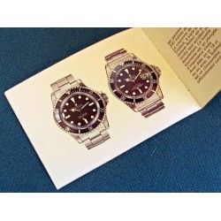 1971 ROLEX BOOKLET LIVRET SUBMARINER 5513-1680-1665 FRANCAIS