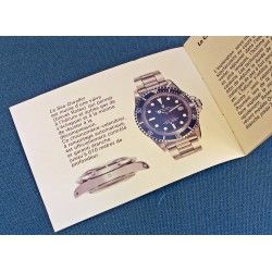 1971 ROLEX BOOKLET LIVRET SUBMARINER 5513-1680-1665 FRANCAIS