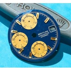 Breitling Chronomat 18K Gold/SS Preowned watch Dark Blue Dial Part Ref D13352 Cal Auto