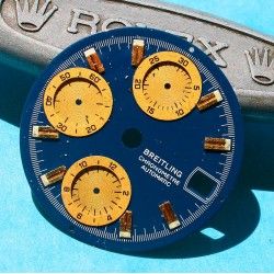 Breitling Chronomat 18K Gold/SS Preowned watch Dark Blue Dial Part Ref D13352 Cal Auto