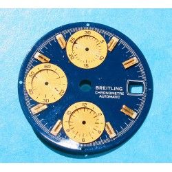 Breitling Chronomat 18K Gold/SS Preowned watch Dark Blue Dial Part Ref D13352 Cal Auto