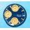 Breitling Chronomat 18K Gold/SS Preowned watch Dark Blue Dial Part Ref D13352 Cal Auto