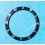 ROLEX INSERT GRADUE LUNETTE MONTRES 16800, 168000, 16610 SUBMARINER DATE & PERLE TRITIUM