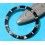 ROLEX INSERT GRADUE LUNETTE MONTRES 16800, 168000, 16610 SUBMARINER DATE & PERLE TRITIUM