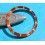 ROLEX INSERT GRADUE AVEC PATINE TROPICALE LUNETTE MONTRES 16800, 168000, 16610 SUBMARINER DATE