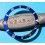 ROLEX RARE INSERT GRADUE LUNETTE BLEU MONTRE SUBMARINER DATE 16613, 16618, 16803, 16808 PERLE TRITIUM