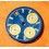 Breitling Original Cadran Bleu & or Montres Chronograph Chronomat Or jaune & Acier Ref D13352