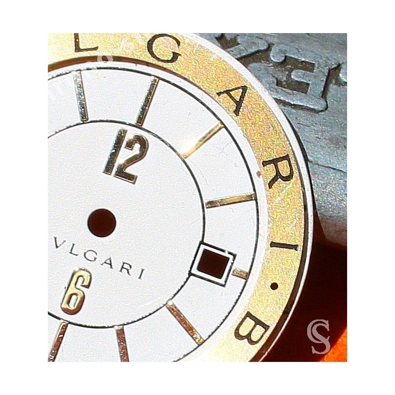 BULGARI Men's Bvlgari Solotempo SS White Silver Dial Wristwatch part for sale Ø30mm