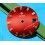 Vintage & Original Zodiac Automatic Deep Red Fire Color Wrist Watch Dial Spare Part