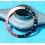 ROLEX INSERT GRADUE 24H DE LUNETTE MONTRES GMT MASTER 16700, 16710, 16760 FAT LADY FADED FAT FONT SERIFS COULEUR COKE