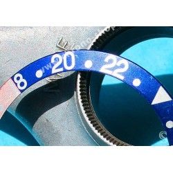 Rolex GMT Master watch Faded PEPSI Blue & Pink Red color S/S 16700, 16710, 16760 Bezel 24H Serifs Insert Part