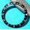 ROLEX VINTAGE INSERT COULEUR NOIRE ALL BLACK GRADUE 24H MONTRES VINTAGES GMT MASTER 16750, 1675