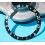 Rolex GMT Master All Black watch Black color S/S 16700, 16710, 16760 Bezel 24H Insert Serifs Part