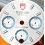 TUDOR Authentique & Rare Cadran de montres Chronograph ref 20300 couleur argent