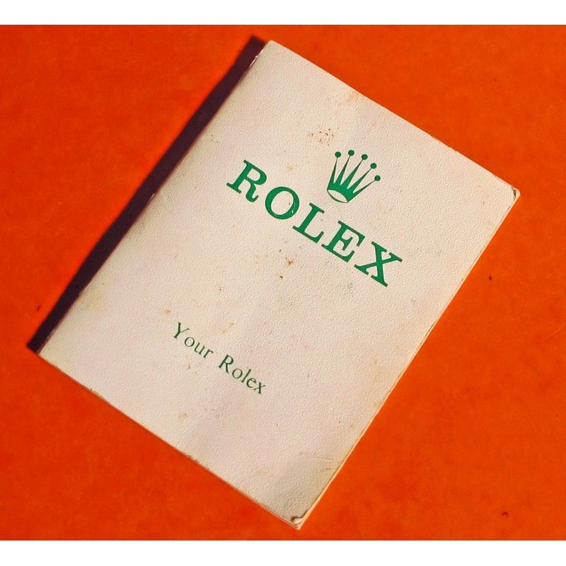 LIVRET 1973 ROLEX "YOUR ROLEX" ROLEX SUBMARINER 5512 5513 1680 RED 1665 DRSD