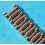 UNIVERSAL GENEVE Rare Discontinued MidSize Watch Bracelet Tutone Ssteel Rose gold 18kt Links 17mm 