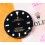 ROLEX CADRAN MONTRES SUBMARINER DATE NOIR 16803, 16808, 16613, 16618 cal 3035, 3135 LUMINOVA OR / BITONS