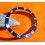 ROLEX RARE INSERT GRADUE LUNETTE BLEU MONTRE SUBMARINER DATE 16613, 16618, 16803, 16808 PERLE TRITIUM