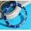 ROLEX RARE INSERT GRADUE LUNETTE BLEU MONTRE SUBMARINER DATE 16613, 16618, 16803, 16808 PERLE TRITIUM