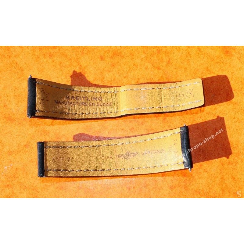 BREITLING レザーベルト 20mm ブラウン ブラウン カーフストラップ - 20 431X | Breitling