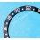 Rolex GMT Master All Black watch Black color S/S 16700, 16710, 16760 Bezel 24H Insert Serifs Fat font Part