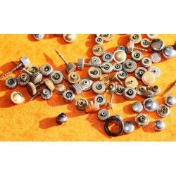 LOT DE 100 COURONNES REMONTOIRS ACIER MONTRES DIVERS