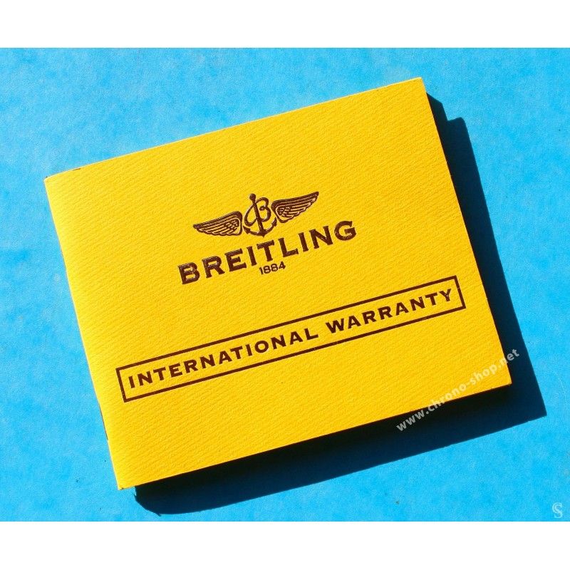 BREITLING Genuine & Rare Attestation de Chronomètre CERTIFICATE CHRONOMETER watches FRENCH OEM