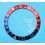 ROLEX INSERT GRADUE 24H B BICOLORE PEPSI ROUGE / BLEU DE MONTRES VINTAGES GMT MASTER 1675, 16750, 16758, 16753