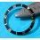 ROLEX INSERT LUNETTE NOIRE MONTRES SUBMARINER DATE OR & ACIER 16613, 16618, 16803, 16808 PERLE LUMINOVA