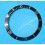 ROLEX INSERT LUNETTE NOIRE MONTRES SUBMARINER DATE OR & ACIER 16613, 16618, 16803, 16808 PERLE LUMINOVA