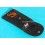 Original CHRONO-SHOP Suede black orange  velvet pouch traveler's case IWC, Rolex, Tissot, Tag heuer, omega, breitling