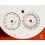 Rare Watch Dial part Vacheron Constantin Malte Dual Time Regulator Mens Watch Model 42005/000g-8900