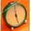Antique 1940s SWISS ORIS alarm clock Art Deco Desk Table Collectors Watch