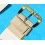 VINTAGE BEIGE WATCH STRAP BAND PERFORATED HOLES BRACELET RACING 20mm