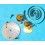 Antique 1940s SWISS ORIS 7 Jewels alarm clock spares, dials, wheels, springs for sale Art Deco Desk Table Collectors Watch