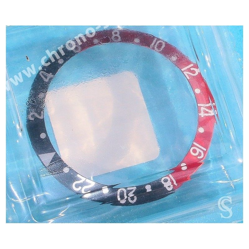 Rolex Graduated 24H bezel watch Insert Red & black GMT Master II 16710, 16700, 16760 Sofia Loren, Fat Lady OEM Original