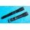 Vintage 70's Watch Ladies Bracelet 14mm Straps Aviators Pilot Style Plastic with Rivets NOVOPLAST Swiss Made