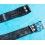 Vintage 70's Watch Ladies Bracelet 14mm Straps Aviators Pilot Style Plastic with Rivets NOVOPLAST Swiss Made