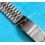 NSA Rare 70's New, NOS Swiss band Ssteel Watch Sport Bracelet Favre Leuba Deep Blue Sea Sky Bathy Heuer, 24mm ends
