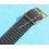 Vintage 70's Watch NOS Braided TROPICAL NATO Nylon Exotic Watch Strap - Black -18mm